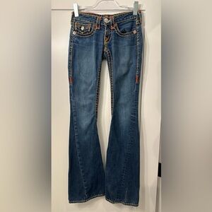 VINTAGE JOEY SUPER T LOW RISE FLARE JEANS